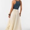SOLID MAXI SKIRT