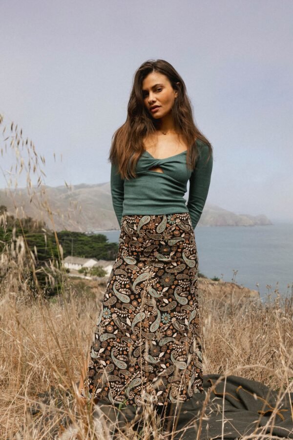 ROSALIA PAISLEY MIDI SKIRT